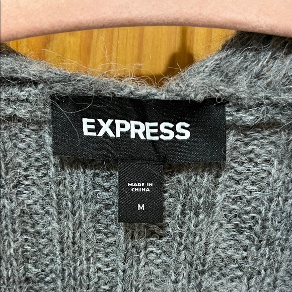 Express Charcoal Gray Women's Cardigan - Picture 2 of 6